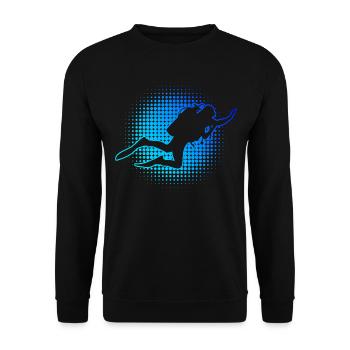 Hommes Femmes Plongeurs Plongeurs plongeurs - Sweat-shirt Unisexe - noir - Devant - Alina (178cm) & Michal (187cm)