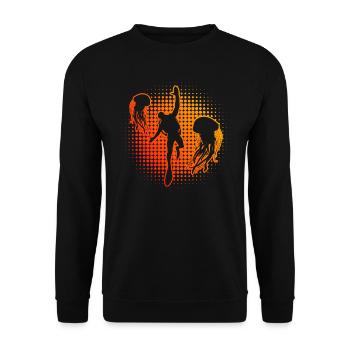 Plongée libre Plongée hommes Plongée sous-marine - Sweat-shirt Unisexe - noir - Devant - Alina (178cm) & Michal (187cm)