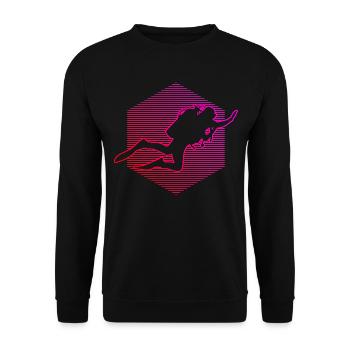 Tauchen Scuba Taucher Diver Plongée Scuba Tauchen - Sweat-shirt Unisexe - noir - Devant - Alina (178cm) & Michal (187cm)