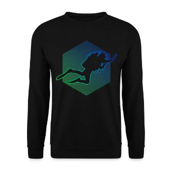 Plongée Scuba Divers Scuba Diver Plongeurs - Sweat-shirt Unisexe - noir - Devant - Alina (178cm) & Michal (187cm)