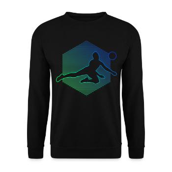 Volley Damen Volleyball Volleyballer Volleyballspi - Unisex Pullover - Schwarz - Vorne - Alina (178cm) & Michal (187cm)