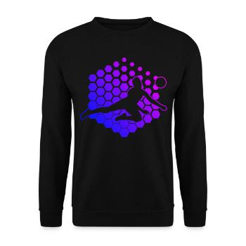 Volley Volleyball Jeux de volleyball masculin - Sweat-shirt Unisexe - noir - Devant - Alina (178cm) & Michal (187cm)