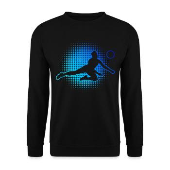 Joueur de volleyball masculin Volleyball Joueur de volleyball Sp - Sweat-shirt Unisexe - noir - Devant - Alina (178cm) & Michal (187cm)