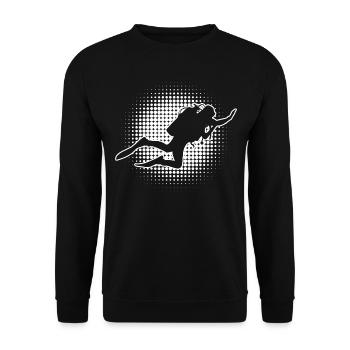 Scuba Diver Diver Diving Scuba Diving - Unisex Sweatshirt - black - Front - Alina (178cm) & Michal (187cm)