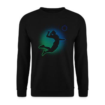 Women's Volleyball Men's Volley Volleyball - Unisex Sweatshirt - black - Front - Alina (178cm) & Michal (187cm)