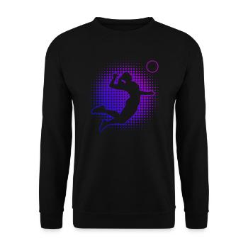 Women's volleyball player volleyball volleyball volley - Unisex Sweatshirt - black - Front - Alina (178cm) & Michal (187cm)