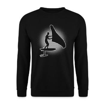 Femmes Hommes foilwing wingsurfen hydrofoil - Sweat-shirt Unisexe - noir - Devant - Alina (178cm) & Michal (187cm)
