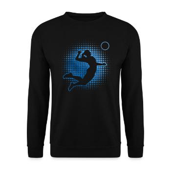 Volleyball masculin Volleyball féminin Volleyball Joueur de volleyball féminin - Sweat-shirt Unisexe - noir - Devant - Alina (178cm) & Michal (187cm)