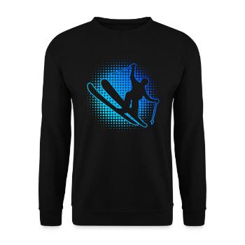 Ski Jumping Ski Freestyle Slopestyle Freestyle Ski - Unisex Sweatshirt - black - Front - Alina (178cm) & Michal (187cm)