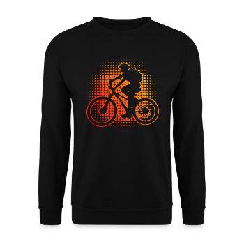 Cyclisme Femmes Cyclistes Vélo de montagne Cyclisme - Sweat-shirt Unisexe - noir - Devant - Alina (178cm) & Michal (187cm)