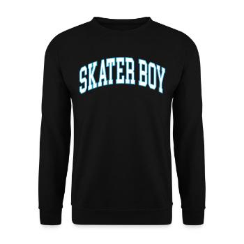 Skater Boy Skating Skatebo Bike - Unisex Sweatshirt - black - Front - Alina (178cm) & Michal (187cm)