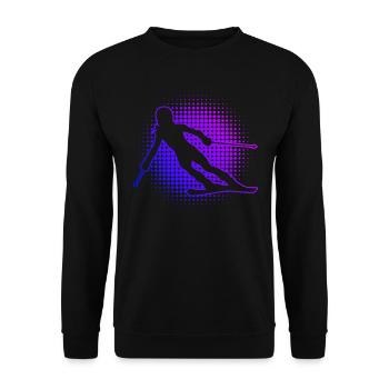 Stunt Ski Ski Freestyle Skier Skiing - Unisex Sweatshirt - black - Front - Alina (178cm) & Michal (187cm)