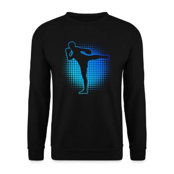 Thai Boxer Thai Boxing Muay Thai Thai Boxing Thai Boxing - Unisex Sweatshirt - black - Front - Alina (178cm) & Michal (187cm)