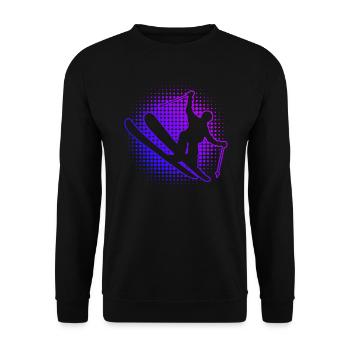 Ski acrobatique femmes Ski acrobatique hommes Slopestyle - Sweat-shirt Unisexe - noir - Devant - Alina (178cm) & Michal (187cm)