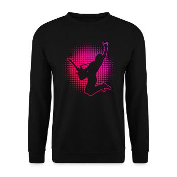 Guitariste Homme guitare classique - Sweat-shirt Unisexe - noir - Devant - Alina (178cm) & Michal (187cm)