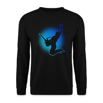 Guitar Guitar Electric Guitar Electric Guitar Women - Unisex Sweatshirt - black - Front - Alina (178cm) & Michal (187cm)