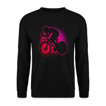Road Bike Road Cyclist Road Cycling Road Bike - Unisex Sweatshirt - black - Front - Alina (178cm) & Michal (187cm)