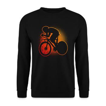 Road Cyclist Road Bike Road Bike Road Bike Road Bike - Unisex Sweatshirt - black - Front - Alina (178cm) & Michal (187cm)