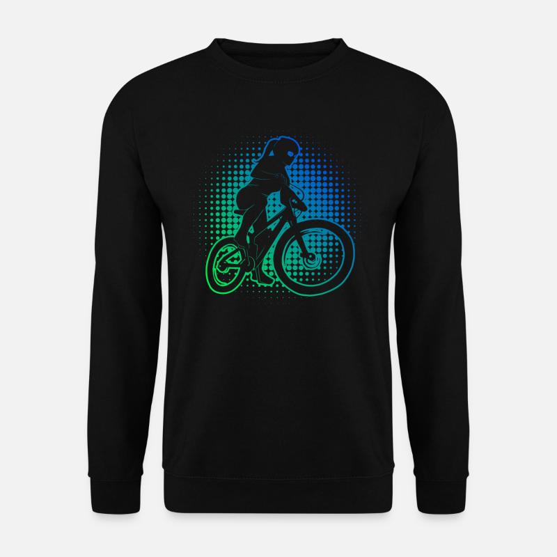 Mountainbiker Mountainbike Radfahrer MTB - Unisex Pullover - Schwarz