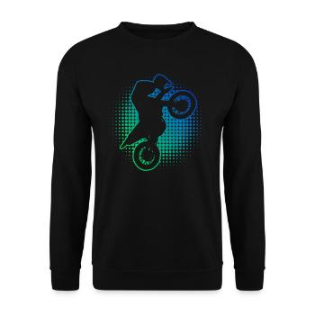 Motocross Motocross Motocross Motocross Femmes Dirt Biker - Sweat-shirt Unisexe - noir - Devant - Alina (178cm) & Michal (187cm)