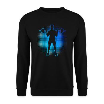 Endurance Training Men Weightlifting Women - Unisex Sweatshirt - black - Front - Alina (178cm) & Michal (187cm)