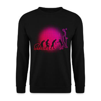Racket Sport Paddle Court Paddle Women Men - Unisex Sweatshirt - black - Front - Alina (178cm) & Michal (187cm)