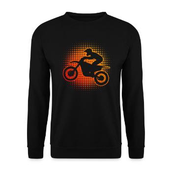 Motocross Freestyle Hommes Motocross Femmes - Sweat-shirt Unisexe - noir - Devant - Alina (178cm) & Michal (187cm)