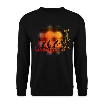Paddle Racket Racquet Sport Men Women - Unisex Sweatshirt - black - Front - Alina (178cm) & Michal (187cm)