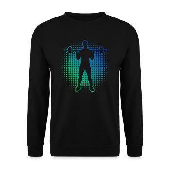 Cardio Women's Fitness Strength Training Weightlifting - Unisex Sweatshirt - black - Front - Alina (178cm) & Michal (187cm)