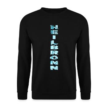 Heilbronn Germany City Font Skyline Home - Unisex Sweatshirt - black - Front - Alina (178cm) & Michal (187cm)