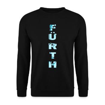 Fürth Germany City Font Skyline Accueil - Sweat-shirt Unisexe - noir - Devant - Alina (178cm) & Michal (187cm)