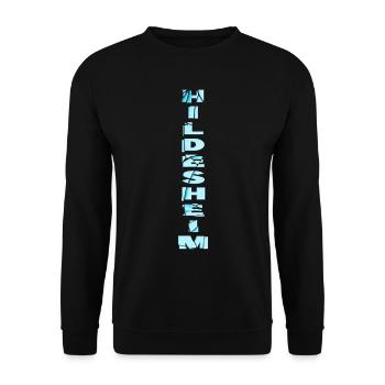 Hildesheim Allemagne City Font Skyline - Sweat-shirt Unisexe - noir - Devant - Alina (178cm) & Michal (187cm)