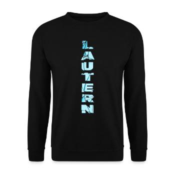 Lautern Germany City Font Skyline Home - Unisex Sweatshirt - black - Front - Alina (178cm) & Michal (187cm)