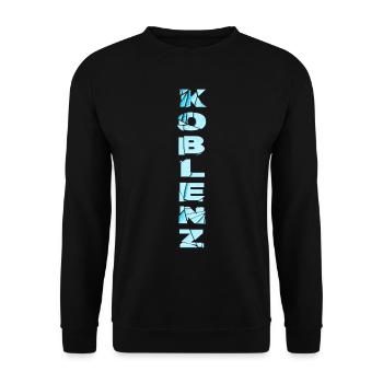Koblenz Germany City Font Skyline Home - Unisex Sweatshirt - black - Front - Alina (178cm) & Michal (187cm)
