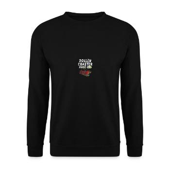 Rollercoaster Rollercoaster Amusement Park Showmen - Unisex Sweatshirt - black - Front - Alina (178cm) & Michal (187cm)