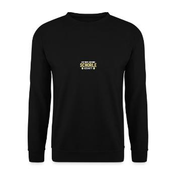 Weinschorle Schorle - Unisex Sweatshirt - black - Front - Alina (178cm) & Michal (187cm)