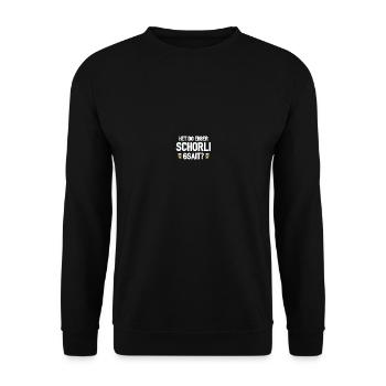 Weinschorle Schorle - Unisex Sweatshirt - black - Front - Alina (178cm) & Michal (187cm)