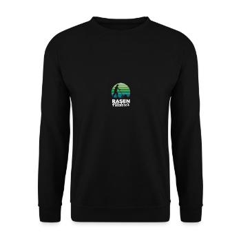 Gartenfreunde Rasenflüsterer Platzwart Geschenk - Unisex Pullover - Schwarz - Vorne - Alina (178cm) & Michal (187cm)