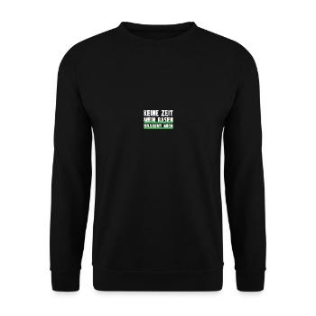 Gartenfreunde Rasenflüsterer Platzwart Geschenk - Unisex Pullover - Schwarz - Vorne - Alina (178cm) & Michal (187cm)