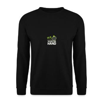 Tennisspieler Tennisspiel Tennis Geschenk - Unisex Pullover - Schwarz - Vorne - Alina (178cm) & Michal (187cm)
