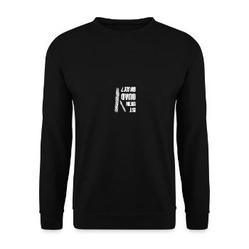 Quad Quadbike Quadfahrer Geschenk - Unisex Pullover - Schwarz - Vorne - Alina (178cm) & Michal (187cm)