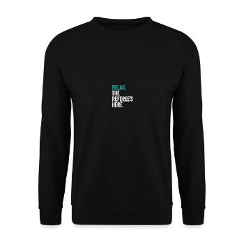 Referee Sayings Shiri Jersey Gift - Unisex Sweatshirt - black - Front - Alina (178cm) & Michal (187cm)