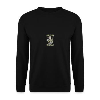 Jagd Jäger Jagen Jagdsprüche Geschenk - Unisex Pullover - Schwarz - Vorne - Alina (178cm) & Michal (187cm)