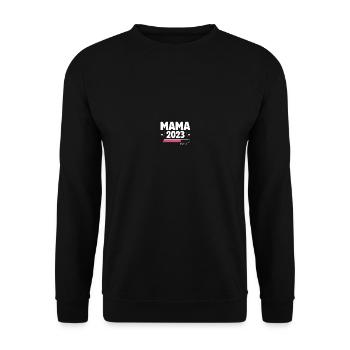 La future maman 2023 annonce sa grossesse - Sweat-shirt Unisexe - noir - Devant - Alina (178cm) & Michal (187cm)