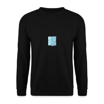 Bayern Wappen TShirt Bayerische Flagge Fahne - Unisex Pullover - Schwarz - Vorne - Alina (178cm) & Michal (187cm)