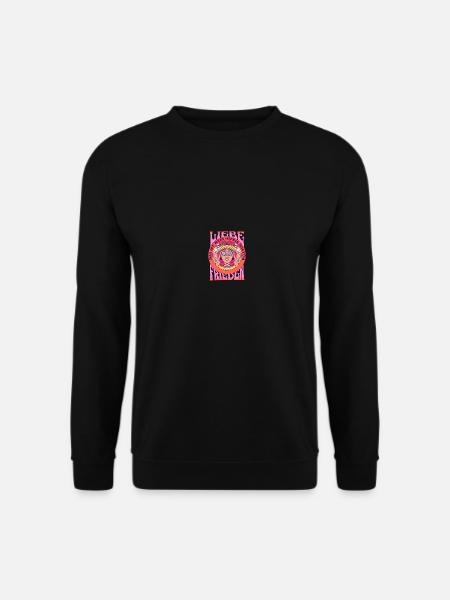 Hippie Movement Festival Music Costume - Unisex Sweatshirt - black