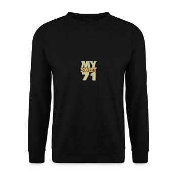 Sweet 71 - Unisex Sweatshirt - black - Front - Alina (178cm) & Michal (187cm)