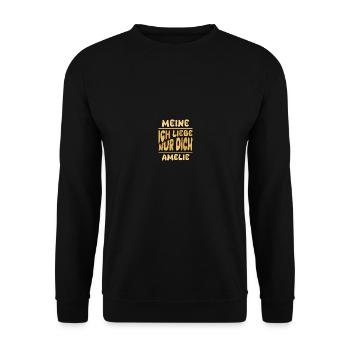 Mme Amélie - Sweat-shirt Unisexe - noir - Devant - Alina (178cm) & Michal (187cm)