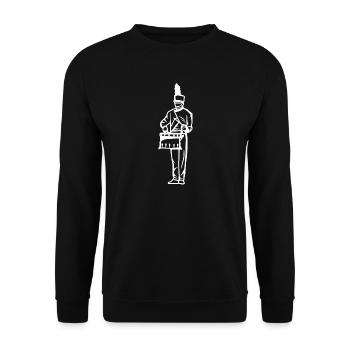 March - Unisex Sweatshirt - black - Front - Alina (178cm) & Michal (187cm)