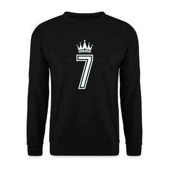7_krone- - Sweat-shirt Unisexe - noir - Devant - Alina (178cm) & Michal (187cm)